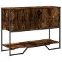 Mesa consola madera de ingeniería roble ahumado 100x35x74,5 cm