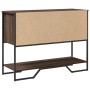 Mesa consola madera de ingeniería marrón roble 100x35x74,5 cm