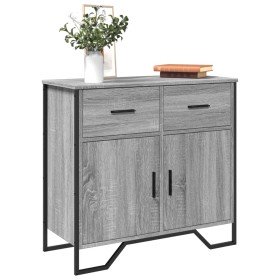 Aparador madera de ingeniería gris Sonoma 79,5x35,5x74,5 cm en Aparadores | Comprar online en Foro24