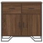 Aparador de madera de ingeniería marrón roble 79,5x35,5x74,5 cm