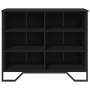 Aparador madera de ingeniería negro 91x35,5x74,5 cm