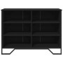 Aparador madera de ingeniería negro 101x35,5x74,5 cm