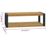 Badezimmerschrank aus massivem Teakholz, 120 x 45 x 35 cm von vidaXL, Schließfächer und Lagerschränke - Ref: Foro24-338232, P...