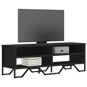 Mueble de TV madera de ingeniería negro 122x34x41 cm Mueble de TV madera de ingeniería negro 122x34x41 cm