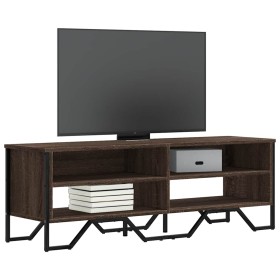 Mueble de TV madera de ingeniería marrón roble 122x34x41 cm Mueble de TV madera de ingeniería marrón roble 122x34x41 cm