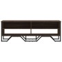 Mueble de TV madera de ingeniería marrón roble 122x34x41 cm