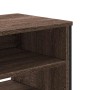 Mueble de TV madera de ingeniería marrón roble 122x34x41 cm