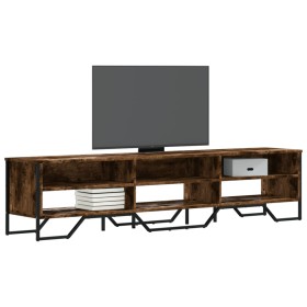 Mueble de TV madera de ingeniería roble ahumado 180x34x41 cm Mueble de TV madera de ingeniería roble ahumado 180x34x41 cm