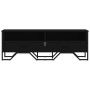 Mueble de TV madera de ingeniería negro 122x34x41 cm