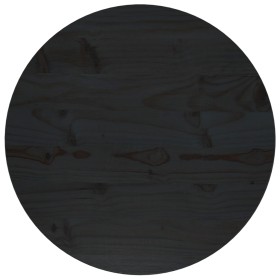 Superficie de mesa madera maciza de pino negro Ø50x2,5 cm