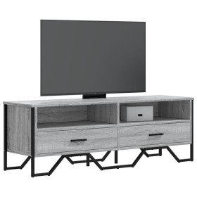 Mueble de TV madera de ingeniería gris sonoma 122x34x41 cm en Muebles TV | Comprar online en Foro24