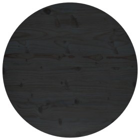 Superficie de mesa madera maciza de pino negro Ø70x2,5 cm