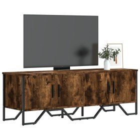 Mueble de TV madera de ingeniería roble ahumado 122x34x41 cm Mueble de TV madera de ingeniería roble ahumado 122x34x41 cm