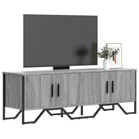 Mueble de TV madera de ingeniería gris sonoma 122x34x41 cm Mueble de TV madera de ingeniería gris sonoma 122x34x41 cm