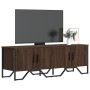 Mueble de TV madera de ingeniería marrón roble 122x34x41 cm