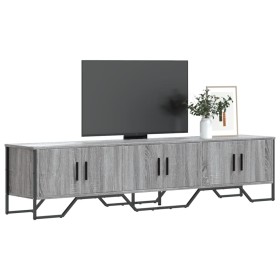Mueble de TV madera de ingeniería gris Sonoma 180x34x41 cm