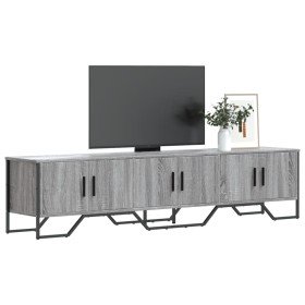Mueble de TV madera de ingeniería gris Sonoma 180x34x41 cm