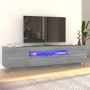 Mueble de TV con luces LED gris Sonoma 160x35x40 cm de vidaXL, Muebles TV - Ref: Foro24-815727, Precio: 116,31 €, Descuento: %