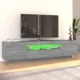 Mueble de TV con luces LED gris Sonoma 160x35x40 cm de vidaXL, Muebles TV - Ref: Foro24-815727, Precio: 116,31 €, Descuento: %