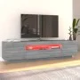 Mueble de TV con luces LED gris Sonoma 160x35x40 cm de vidaXL, Muebles TV - Ref: Foro24-815727, Precio: 116,31 €, Descuento: %