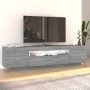 Mueble de TV con luces LED gris Sonoma 160x35x40 cm de vidaXL, Muebles TV - Ref: Foro24-815727, Precio: 116,31 €, Descuento: %