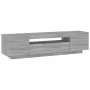 Mueble de TV con luces LED gris Sonoma 160x35x40 cm de vidaXL, Muebles TV - Ref: Foro24-815727, Precio: 116,31 €, Descuento: %