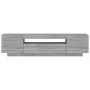 Mueble de TV con luces LED gris Sonoma 160x35x40 cm de vidaXL, Muebles TV - Ref: Foro24-815727, Precio: 116,31 €, Descuento: %