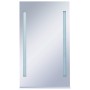 Espejo de pared de baño con LED y estante 60x100 cm
