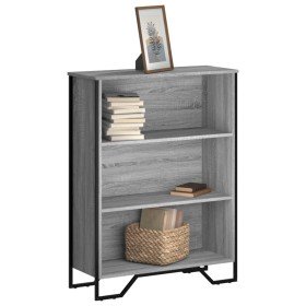 Estantería madera de ingeniería gris Sonoma 80x31x106 cm en Librerías y estanterías | Comprar online en Foro24