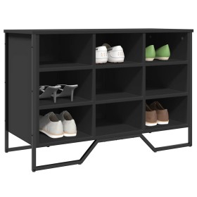 Zapatero de madera de ingeniería negro 90x38x61,5 cm Zapatero de madera de ingeniería negro 90x38x61,5 cm