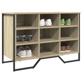 Zapatero de madera de ingeniería roble Sonoma 90x38x61,5 cm en Zapateros y organizadores de calzado | Comprar online en Foro24