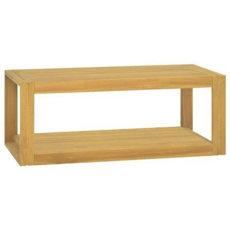 Wand-Badezimmerschrank aus massivem Teakholz 90x45x35 cm von vidaXL, Schließfächer und Lagerschränke - Ref: Foro24-338235, Pr...