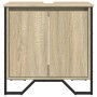 Armario lavabo baño madera ingeniería roble Sonoma 60x35x60 cm