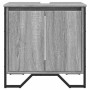 Armario lavabo baño madera ingeniería gris Sonoma 60x35x60 cm
