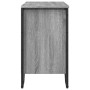 Armario lavabo baño madera ingeniería gris Sonoma 60x35x60 cm