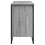 Armario lavabo baño madera ingeniería gris Sonoma 91x35x60 cm