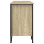 Armario lavabo baño madera ingeniería roble Sonoma 91x35x60 cm