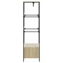 Armario de madera de ingeniería roble Sonoma 90x50x180 cm en Organizadores de vestidores y perchas de barra | Comprar online en 