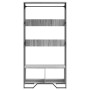 Armario de madera de ingeniería gris Sonoma 90x50x180 cm en Organizadores de vestidores y perchas de barra | Comprar online en F