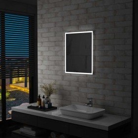 Espejo de pared de baño con LED 50x60 cm