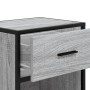 Mesitas noche 2 uds madera ingeniería gris Sonoma 40x31x50 cm en Mesitas de noche | Comprar online en Foro24