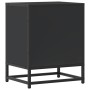 Mesitas de noche 2uds madera ingeniería negro 40x31x50 cm metal en Mesitas de noche | Comprar online en Foro24