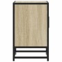Mesita de noche madera ingeniería roble sonoma 40x31x50cm metal en Mesitas de noche | Comprar online en Foro24