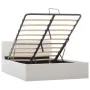 Cama canapé hidráulica cuero sintético blanco 120x200 cm de vidaXL, Camas y somieres - Ref: Foro24-285518, Precio: 344,73 €, ...