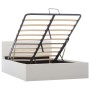 Hydraulic canapé bed white synthetic leather 120x200 cm by vidaXL, Beds and slatted bases - Ref: Foro24-285518, Price: 298,25...