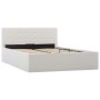 Hydraulic canapé bed white synthetic leather 120x200 cm by vidaXL, Beds and slatted bases - Ref: Foro24-285518, Price: 298,25...