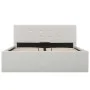 Cama canapé hidráulica cuero sintético blanco 120x200 cm de vidaXL, Camas y somieres - Ref: Foro24-285518, Precio: 344,73 €, ...