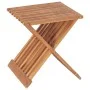 Solid teak wood folding stool 40x32x45 cm by vidaXL, Folding stools and chairs - Ref: Foro24-48992, Price: 70,19 €, Discount: %