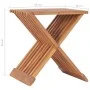 Solid teak wood folding stool 40x32x45 cm by vidaXL, Folding stools and chairs - Ref: Foro24-48992, Price: 70,19 €, Discount: %