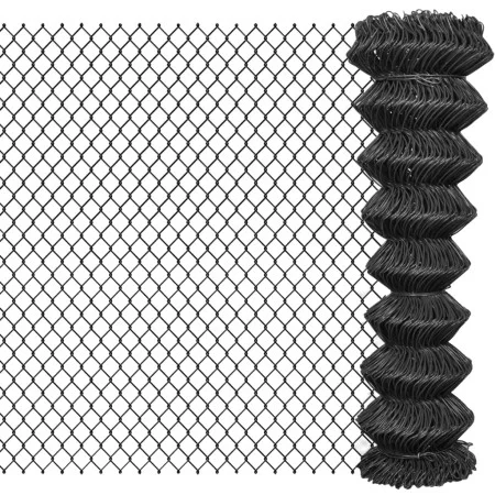 Grauer Stahlgitterzaun 25x1,5 m von vidaXL, Zaunpaneele - Ref: Foro24-142431, Preis: 120,43 €, Rabatt: %